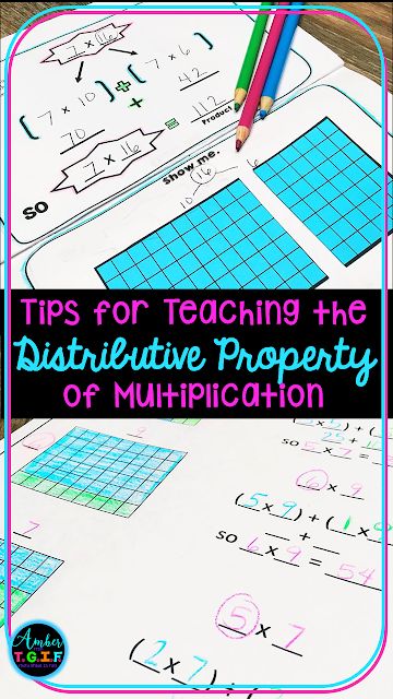 Math Coaching, Distributive Property Of Multiplication, Math Properties, Properties Of Multiplication, Elementary Math Classroom, Middle School Literacy, Teaching Multiplication, Distributive Property, Math Notebook