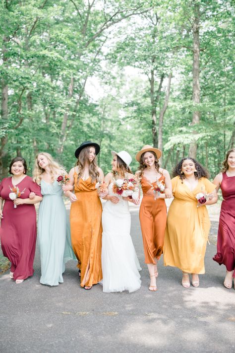 Boho wedding, sunset wedding colors, color palette, modern wedding, boho bridesmaid, modern bridesmaid Sunset Palette Bridesmaid Dresses, Vintage Sunset Bridesmaid Dresses, Sunrise Wedding Colors Bridesmaid Dresses, Muted Sunset Wedding, Sunset Color Palette Wedding Bridesmaid, Sunset Color Palette Bridesmaids, Bhldn Bridesmaid Dress Sedona Sunset, Sunset Wedding Colors, Color Palette Modern