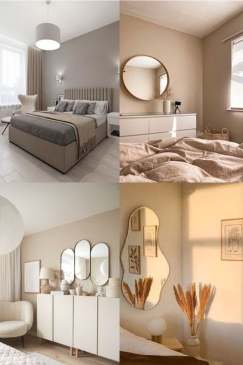 Brown Beige Color Palette Master Bedrooms, Beige Colour Room Ideas, Beige Themed Living Room, Beige Interior Design Neutral Tones, Bedroom Inspo Neutral Color Schemes, Beige Room Bedroom Color Pallets, Colour Schemes For Living Room Neutral, Dark Beige Bedroom Walls, Beige Palette Colour Schemes