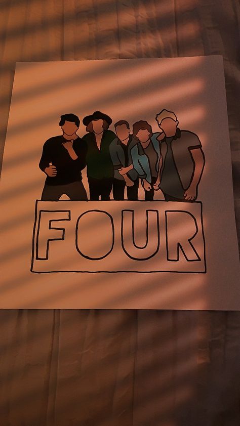 One Direction Four, Diy Canvas Art, Diy Canvas, Clay Creations, One Direction, Art Lessons, Canvas Art, Drawings, Canvas