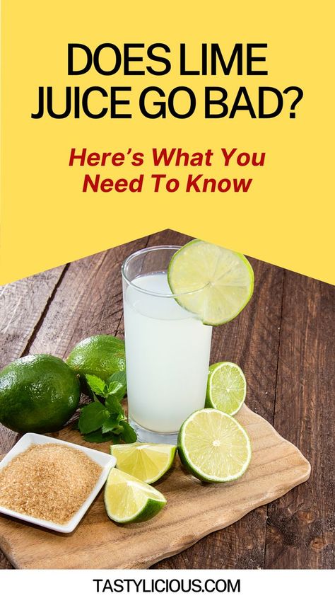 does lime juice go bad in the fridge | how long does fresh lime juice last in freezer | does lime juice go bad unrefrigerated | how to tell if lime juice is bad | how long is lime juice good for after opening Lime Juice Benefits, Baked Goods Desserts, Lime Juice Recipes, Juicing Tips, Diy Juice, Lime Water, Contaminated Food, Key Lime Juice, Juice Recipes