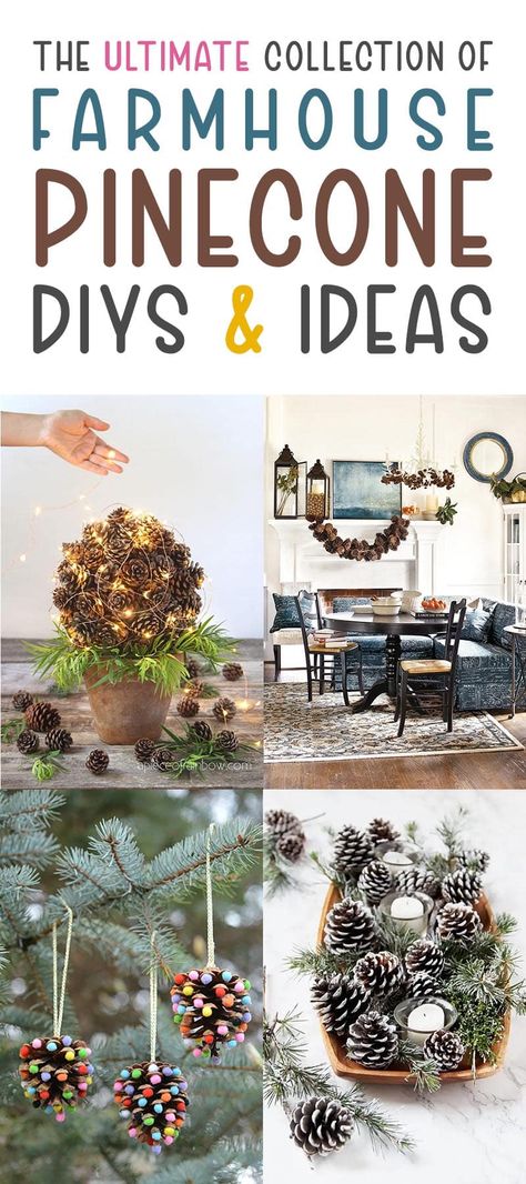 Large Pine Cones Ideas, Giant Pinecone Decor, Large Pinecone Crafts, Pinecone Candle Holder, Large Pine Cones, Fire Starters Diy, Christmas Cactus Plant, Pinecone Garland, Christmas Crafts Diy Projects