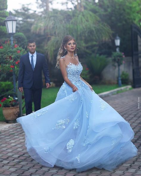 Sky Blue Wedding, Forest Wedding Dress, Sky Blue Weddings, Quinceanera Dresses Blue, Evening Dress Long, Best Prom Dresses, Google Plus, Blue Evening Dresses, Blue Wedding Dresses