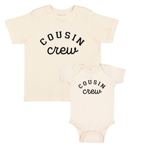 Cousin Tshirts, Cousins Shirts, Heat Press Shirts, Kids Tee Shirts, Reunion Shirts, Cousin Crew, Natural Cream, Kids Graphic Tees, Travel Shirts