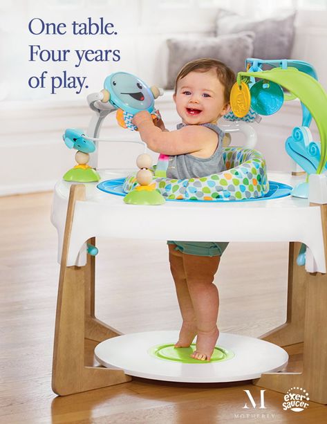 The ExerSaucer®️ Gleeful Sea 2-in-1 Activity Center + Art Table is a mama's dream! It converts from a bouncing activity center to a stand and play table to an art/activity table, and you'll never guess how many years of use it can get. Noise Drawing, Balance Game, Babies Stuff, Baby Activity Center, Drawing Toys, Learning Tips, Baby Activity, Activity Center, Gift Card Number