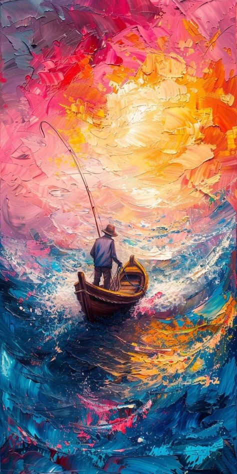 Best Painting Ever, Boat Oil Painting, Impasto Paintings, Art Gallery Wallpaper, Hur Man Målar, Art Pop, Art Inspiration Painting, Dreamy Art, Abstract Paintings