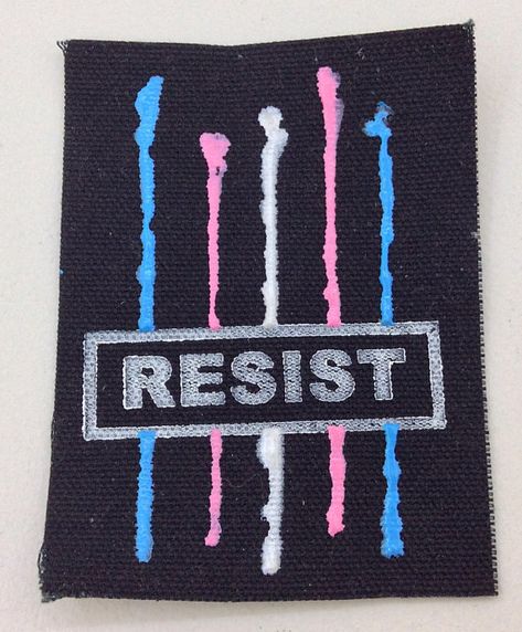 Jacket Patches Punk, Punk Band Patches Diy, Punk Patches Diy, Trans Punk Patches, Trans Rights Graffiti, Trans Patch, Mirror Man, Punk Fashion Diy, Patch Pants