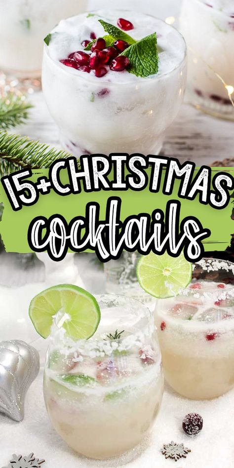 15 Christmas Cocktails for To Host An Epic Holiday Party Christmas Beverages Alcoholic Cocktails, Cocktail For Christmas, Holiday Mixer Party, Holiday Brunch Drinks, Holiday Brunch Cocktails, Xmas Drinks Christmas Cocktails, Holiday Lemonade, Christmas Cocktail Party Ideas, Holiday Alcoholic Drinks