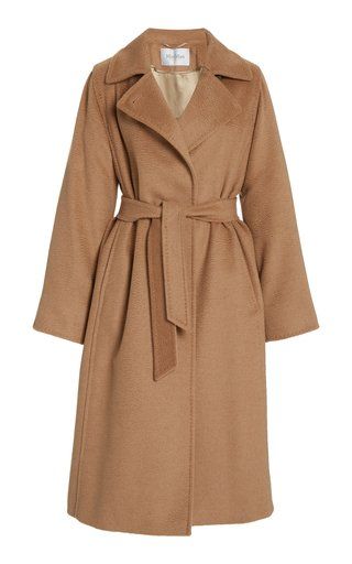 Max Mara Fashion Collections For Women | Moda Operandi Camel Wool Coat, Max Mara Coat, Ladies Coat Design, Aesthetic Outfit Ideas, Wool Trench Coat, Weekend Max Mara, Money Aesthetic, Belted Trench Coat, Classic Coats