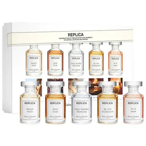 ‘REPLICA' Mini Perfume Coffret Set - Maison Margiela | Sephora Luxe Perfume, Beach Perfume, Replica Perfume, Mini Perfumes, Maison Margiela Replica, Fresh Perfume, Floral Perfume, Lazy Sunday Morning, Margiela Replica