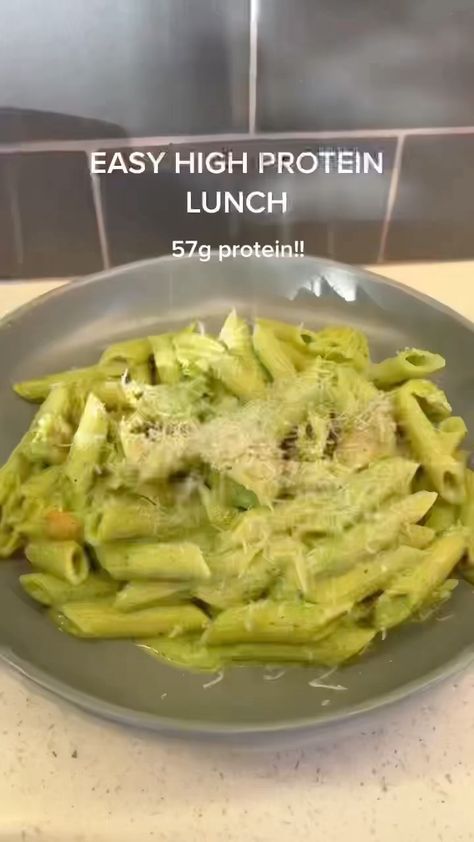 Easy High Protein Lunch, High Protein Lunch, High Protein Chicken, Pasta Lunch, Chicken And Pasta, Healthy Low Calorie Meals, Protein Lunch, Protein Pasta, Healthy High Protein Meals