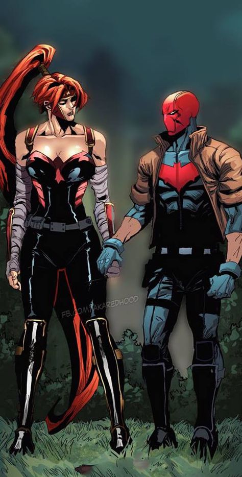 Artemis and Red Hood Dexter Soy Red Hood, Jason Todd Artemis Grace, Artemis And Red Hood, Jason Todd Ships, Redhood Artemis, Jason Artemis, Artemis X Jason, Jason X Artemis, Dc Characters Costumes