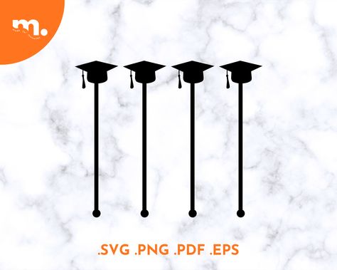 Graduation Party, Grad SVG, Laser Cut Files, Cricut SVG, Glowforge SVG Drink Stirrers, Swizzle Sticks, Stir Sticks, Laser Cut Files, Graduation Cap, Svg Cricut, Cricut Svg, Graduation Party, Svg File