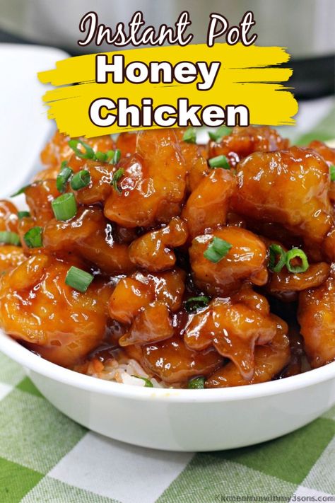 Instant Pot Honey Chicken, Instant Pot Chinese Recipes, Honey Chicken Recipe, Chicken Fried Rice Easy, Chinese Chicken Recipes, Chicken Tenderloin Recipes, Best Pressure Cooker, Better Than Takeout, Honey Sauce