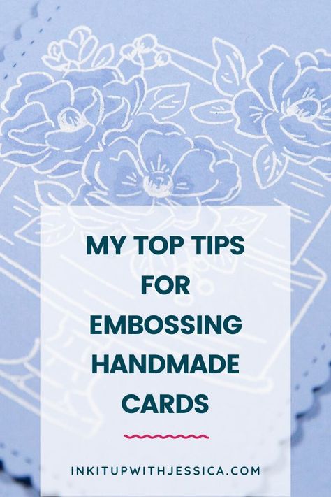 Embossed Cards Handmade, Card Making Tools, Heat Embossing, Embossing Techniques, Card Making Videos, Card Making Tips, Card Making Supplies, Embossed Cards, Card Making Tutorials