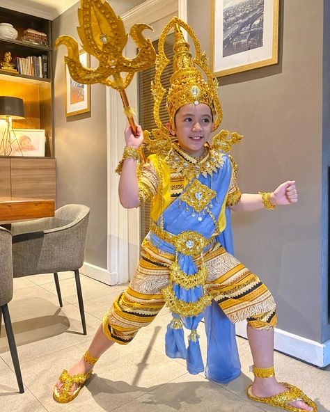 Little Mister Thailand costume for the United Nations Month celebration United Nations Costume, Navy Gold Wedding Invitations, Thailand Costume, Thailand National Costume, Navy Gold Wedding, United Nation, Kids Costumes Boys, National Costume, Gold Wedding Invitations