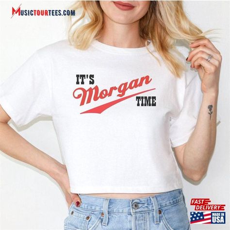 Morgan Wallen Crop Top It's Time Unisex Classic Check more at https://musictourtees.com/product/morgan-wallen-crop-top-it-s-time-unisex-classic/ Morgan Wallen, Crop Top, Crop Tops