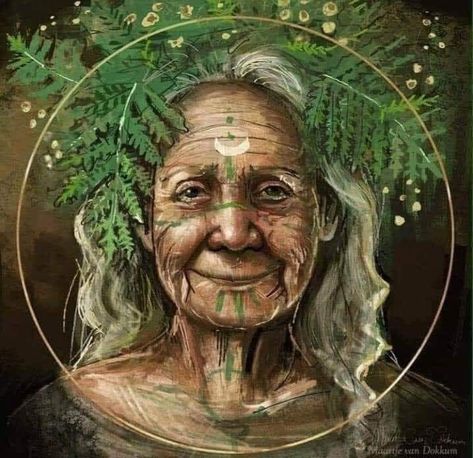 Mother Earth Art, Baba Jaga, Nature Goddess, Psy Art, Sacred Feminine, Spirited Art, Earth Art, Goddess Art, Fairy Art