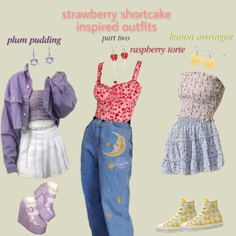 Kawaii Outfits Pastel, Cottagecore Party, Korean Spring Outfits, Strawberry Shortcake Outfits, Cute Kawaii Outfits, Pastel Kawaii, Cottagecore Outfits, Kawaii Fashion Outfits, Aesthetic Pastel