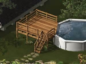 Above Ground Pool Deck Ideas - Bing Images Aboveground Pool Deck, Wood Pool Deck, Aboveground Pool, Ground Deck, Deck Landscaping, Above Ground Pool Deck, Pool Deck Plans, Best Above Ground Pool, Swimming Pool Decks