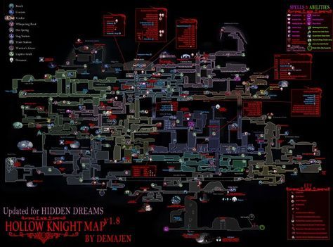 Hollow Knight - Maps of Hallownest Hollow Knight Wallpaper, Knight Reference, Hunter Journal, Knight Wallpaper, Energy Tank, Game Level Design, Video Game Ideas, Hollow Knight Art, Game Design Ideas