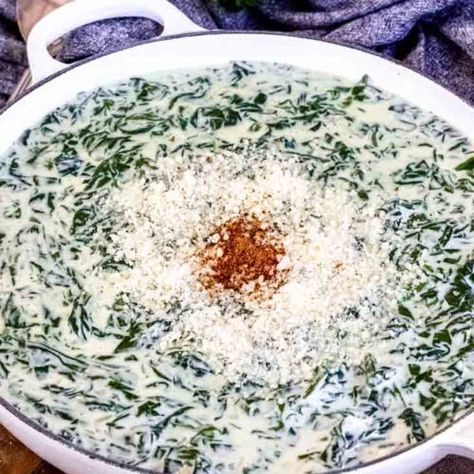 Creamed Spinach - Gonna Want Seconds Crockpot Creamed Spinach, Smothered Potatoes, Cream Spinach, Broccoli Cauliflower Casserole, Brown Sugar Glazed Carrots, Roasted Carrots And Parsnips, Swiss Steak, Cabbage And Bacon, Crock Pot Desserts