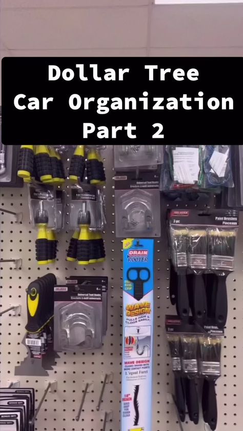 Dollar Tree Curtain Rod Hack, Dollar Tree Car Hacks, Dollar Tree Hacks Diy Organizing Ideas, Dollar Tree Car Organization, Dollar Tree Organization Hacks, Car Organizing, 10 Dollar Store, Dollar Tree Diy Organization, Car Organization Diy