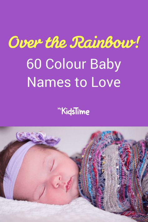 Over the Rainbow! 60 Colour Baby Names to Love Most Unique Baby Names, Color Names Baby, Disney Baby Names, Rainbow Baby Names, Vintage Baby Names, Irish Baby Names, Rainbow Baby Announcement, Middle Names For Girls, Unisex Baby Names