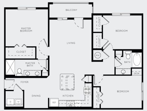 4 Room Apartment Floor Plan, Three Bedroom Apartment Design, 3bedroom Apartment Floor Plan, 3 Room Apartment Plan, 3 Bedroom Condo Floor Plans, Apartment Layout 3 Bedroom, Apartment Layout 3bedroom, Three Bedroom Apartment Floor Plans, 3 Bedroom Apartment Layout