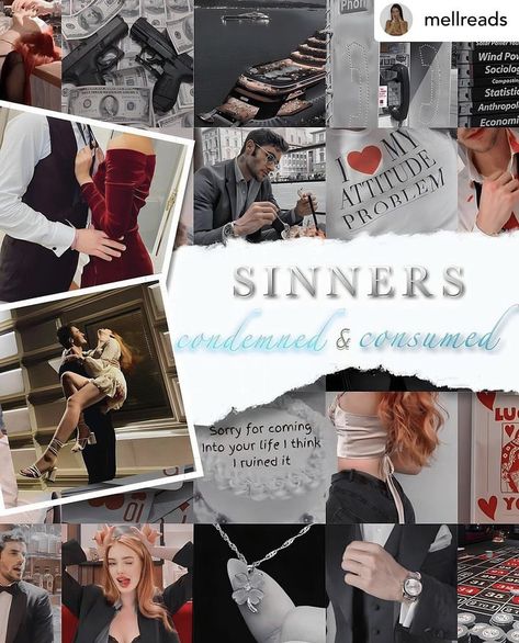 Sinners Consumed, Sinners Condemned, Romance Books, Romance, Collage, Books