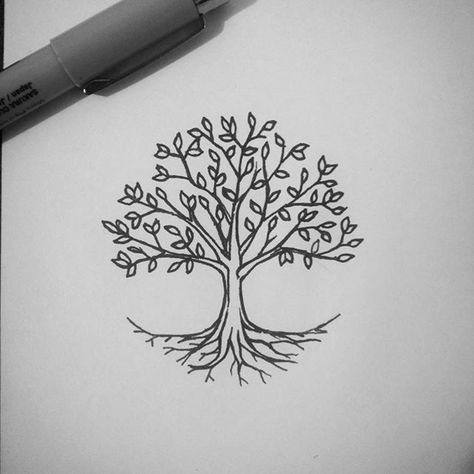 Short Quote Tattoos, Mother Nature Tattoos, Tree Tattoo Small, Geometric Trees, Family Tree Tattoo, Tree Of Life Art, Tree Tattoo Designs, Small Tattoos Simple, Tree Of Life Tattoo