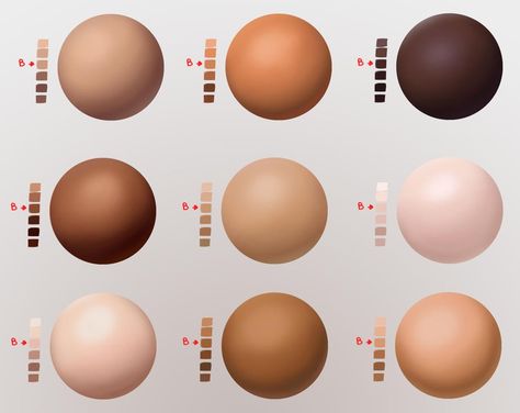 Skin Palette, Digital Painting Techniques, Palette Art, Skin Color Palette, Digital Art Beginner, Coloring Tutorial, Ipad Art, Color Palette Design, Digital Painting Tutorials