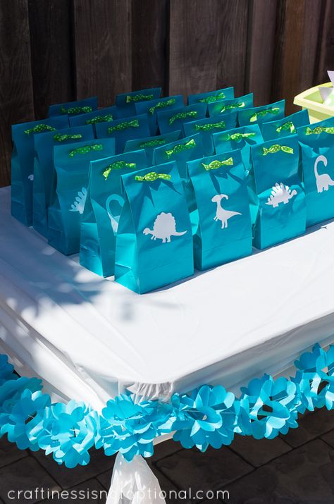 dinosaur birthday party Dinosaur Loot Bag Ideas, Dinosaur Goody Bag Ideas, The Good Dinosaur Party Ideas, Good Dinosaur Party Ideas, The Good Dinosaur Party, Dinosaur Birthday Party Ideas, Dinosaur Party Ideas, Dinosaur Birthday Theme, Good Dinosaur