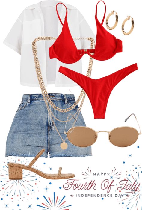 Baddie 4th Of July Outfits, 4th Of July Boat Outfit, 4th Of July Pool Party Outfit, July 4 Outfit Women, 4 Of July Outfit Ideas, Fourth Of July Outfits For Women, 4th Of July Outfits For Women, Christmas Festival Outfit, 4th Of July Outfits Aesthetic