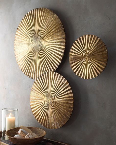 Brass Wall Art - Foter Brass Wall Decor, Brass Wall Art, Wall Panels Bedroom, Brass Wall Hanging, Plate Wall Decor, Round Metal Wall Art, Metal Tree Wall Art, Dining Room Wall Decor, Plate Decor