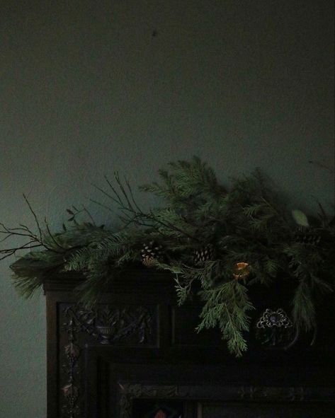 Krampus Christmas Aesthetic, Dark Xmas Aesthetic, Dark Winter Decor, Dark Christmas Aesthetic Decor, Creepy Christmas Aesthetic, Moody Winter Aesthetic, Dark Victorian Christmas, Dark Moody Christmas Decor, Dark Academia Christmas Aesthetic