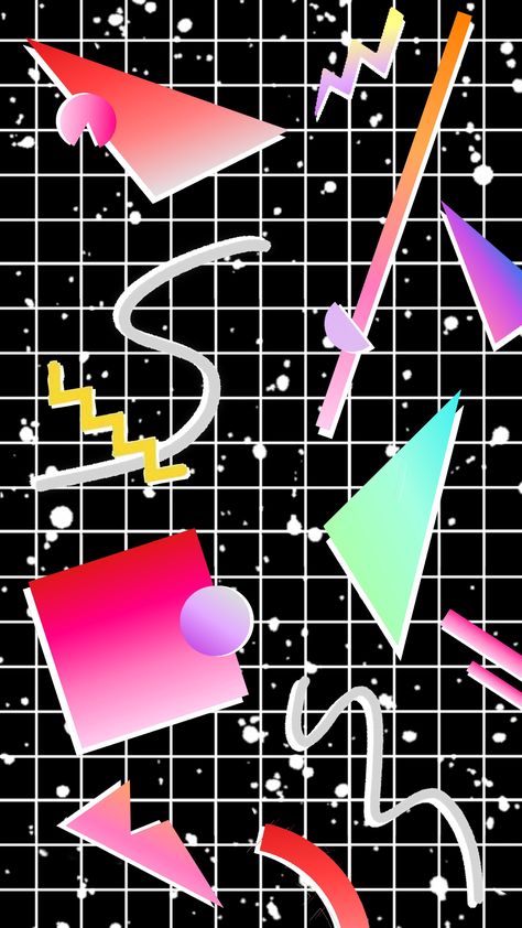 80s Retro Shapes Background 80s Background Wallpapers, 80s Lockscreen, 80 Background, Gacha Machine, 90s Background, 80s Background, 80s Aesthetic Wallpaper, 1980s Aesthetic, Rock Background