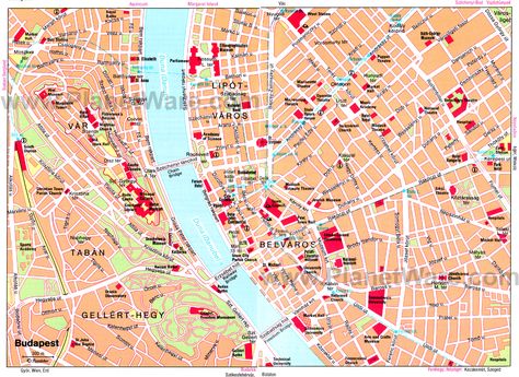 Map of main area near river Budapest Map, Budapest Vacation, Travel Budapest, Vienna Map, Shanghai Travel, Budapest City, European River Cruises, Viking Cruises, Budapest Travel