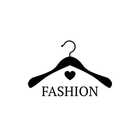 Hanger & Heart logo | Boutique logo design, Boutique logo, Logo online shop Logo Deres Shop, Clothing Company Logo Ideas, Clothes Icon Logo, Fashion Logo Design Clothes Shops, Business Ideas Aesthetic, Business Logo Aesthetic, Logo For Clothing Business, Logo Design Ideas Fashion Clothing, Nail Business Logo