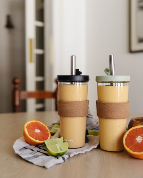 Mango, Citrus & Coconut Smoothie | Chris Cooks - Chris Loves Julia Smoothie Cups, Breakfast Tart, Kebabs On The Grill, Peanut Butter Mousse, Coconut Smoothie, Smoothie Cup, Chris Loves Julia, Easy Brunch, Mango Smoothie