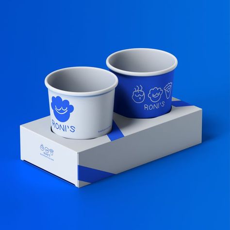 logo branding blue Klein coffee shop Logo Online Shop, Blue Cafe, Coffee Shop Branding, Ice Cream Packaging, Gelato Shop, Arsitektur Masjid, Cafe Branding, Desain Buklet, Coffee Shop Logo