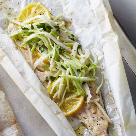 Tangy Slaw, Baked Trout, Fennel Slaw, Cook Fish, Fennel Recipes, Eat Well, Flavorful Recipes, Coleslaw, Fish And Seafood