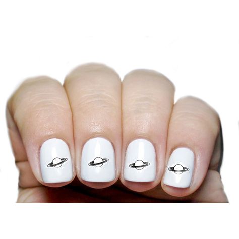 Little Saturn Nail Decals (Pack of 20 Pieces) (115 UAH) ❤ liked on Polyvore featuring beauty products, nail care and nail treatments Saturn Nails, Nail Decals, Stylish Nails, Nail Care, Beauty Products, Independent Design, Outfit Accessories, For Women, Nails