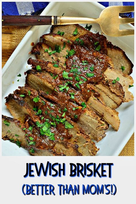 Jewish Brisket Recipes, Jewish Brisket, Holiday Brisket, Best Brisket Recipe, Egyptian Recipes, Brisket Seasoning, Jewish Cuisine, Brisket Recipe, Beef Brisket Recipes