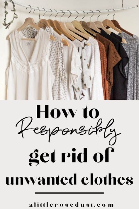 How to get rid of old clothing responsibly Get Rid Of Clothes, Thrift Store Fashion, Clothing Swap, Old Clothes, Conscious Fashion, Lifestyle Tips, Fashion Group, Refashion Clothes, Mindful Living