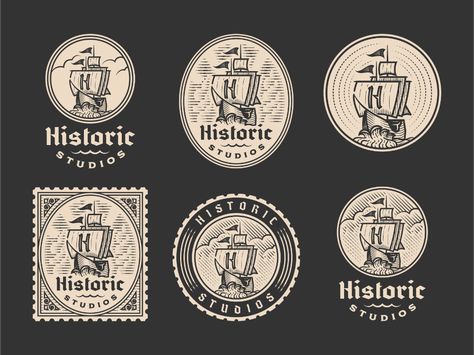 Historic Studios on Behance Peter Voth, Film Production Company, Logo For Business, Business Landscape, Label Shapes, Website Logo, Create Ads, Shoe Design Sketches, Information Architecture