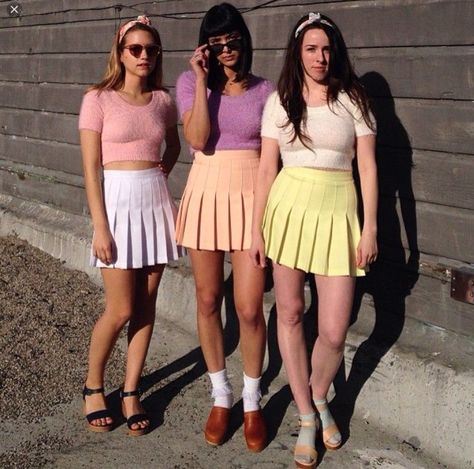 Pastel Style, White Tennis Skirt, Tennis Skirts, Women Street, Pink Outfits, Tennis Skirt, Skirts For Sale, Street Style Women, American Apparel