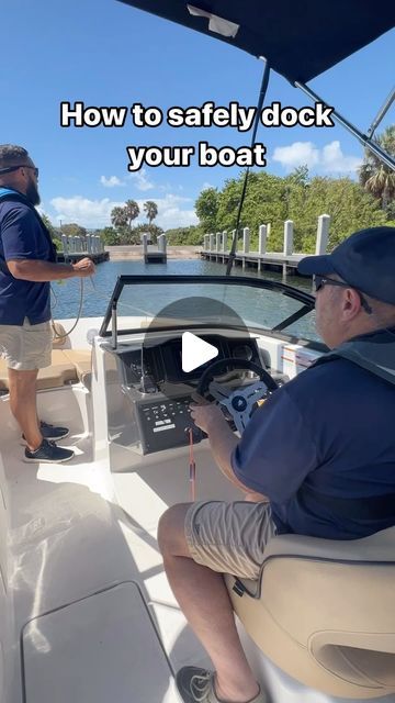 Bayliner Boats on Instagram: "It’s important to know how to safely dock your boat to avoid injury to yourself and others. Check out this video on how to safely dock your boat.

#safeboatingweek" Bayliner Boats, 50k Views, May 23, Boating, Glamping, Boats, Audio, On Instagram, Instagram