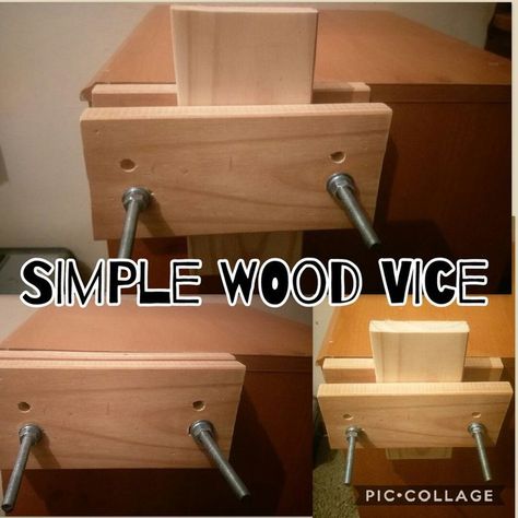 Diy Simple Wood Vice: 4 Steps (with Pictures) Woodworking Vice, Diy Easel, Woodworking Bench Vise, Bench Vice, Summer Diy Projects, Woodworking Bench Plans, Wood Crafting Tools, Camera Stand, Woodworking Logo