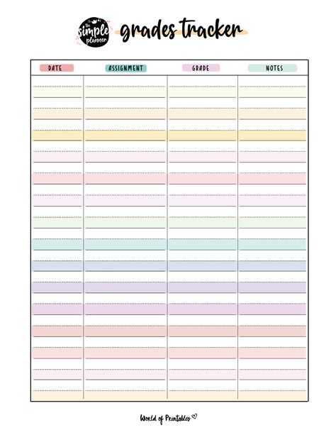 Printable Grade Tracker, Grade Tracker Sheet, Classroom Templates Free Printables, Grading Sheet Template Free Printable, Homeschool Grading Sheet Printable, Grade Tracker Printable Free, Grade Sheet Template Free Printable, Homeschool Grade Tracker Free Printable, Grade Tracker Template